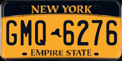 NY license plate GMQ6276
