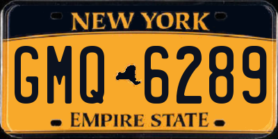 NY license plate GMQ6289