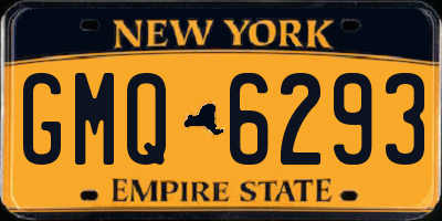 NY license plate GMQ6293