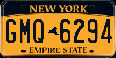 NY license plate GMQ6294