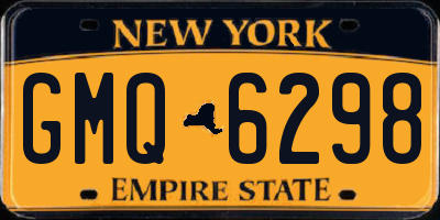 NY license plate GMQ6298