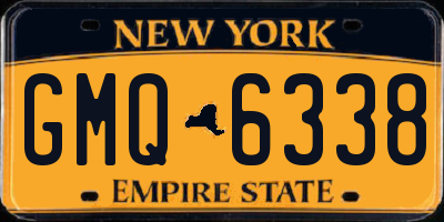 NY license plate GMQ6338