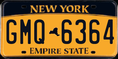 NY license plate GMQ6364