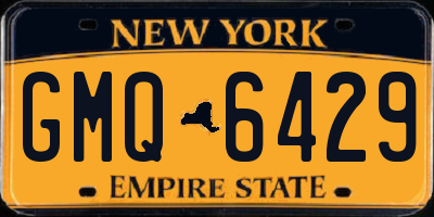 NY license plate GMQ6429