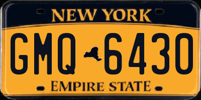 NY license plate GMQ6430