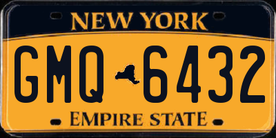 NY license plate GMQ6432