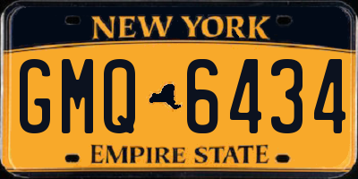 NY license plate GMQ6434
