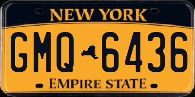 NY license plate GMQ6436