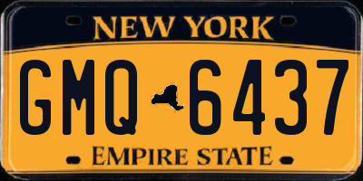 NY license plate GMQ6437