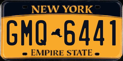 NY license plate GMQ6441