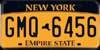 NY license plate GMQ6456