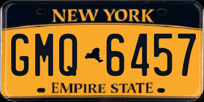 NY license plate GMQ6457