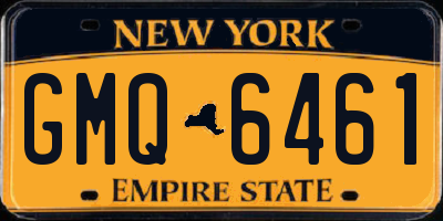 NY license plate GMQ6461