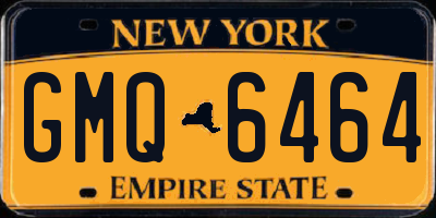NY license plate GMQ6464