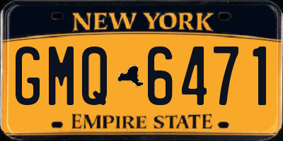 NY license plate GMQ6471