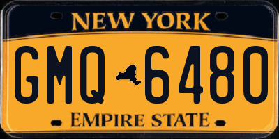 NY license plate GMQ6480