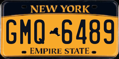 NY license plate GMQ6489