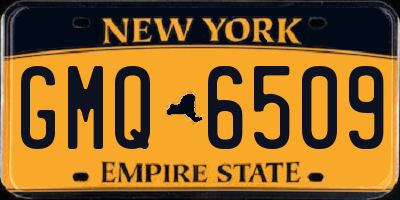 NY license plate GMQ6509