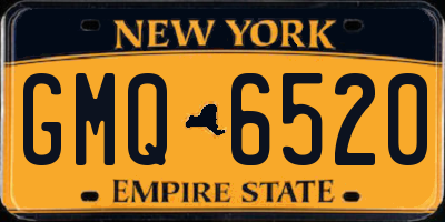 NY license plate GMQ6520