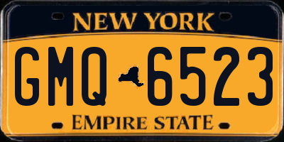NY license plate GMQ6523
