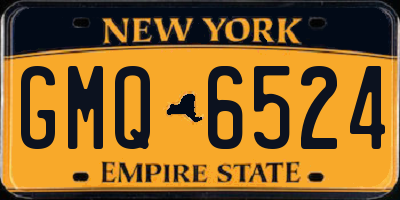 NY license plate GMQ6524