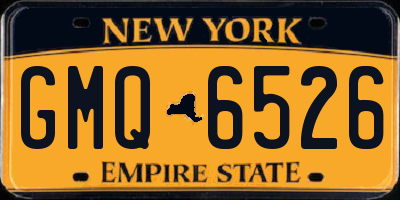 NY license plate GMQ6526