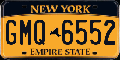 NY license plate GMQ6552
