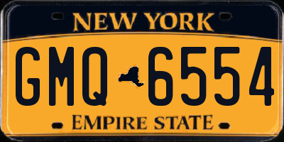 NY license plate GMQ6554