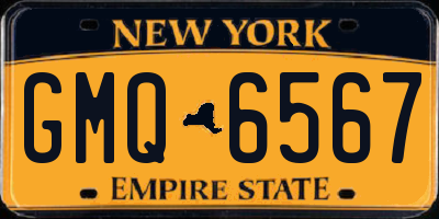 NY license plate GMQ6567
