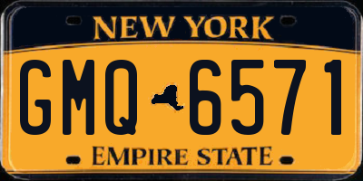 NY license plate GMQ6571