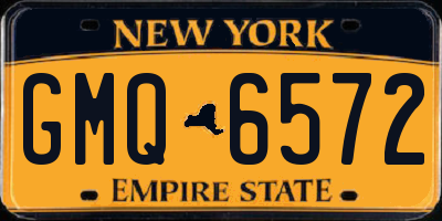 NY license plate GMQ6572