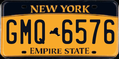 NY license plate GMQ6576