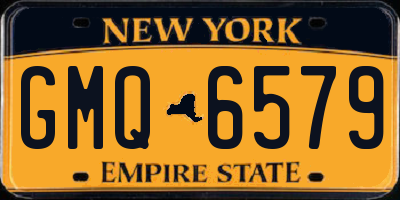 NY license plate GMQ6579