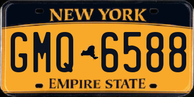 NY license plate GMQ6588