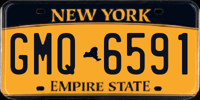 NY license plate GMQ6591