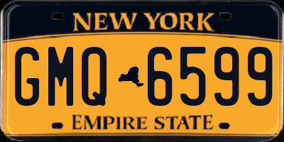 NY license plate GMQ6599