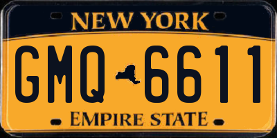 NY license plate GMQ6611
