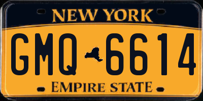 NY license plate GMQ6614