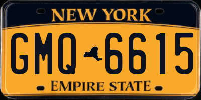 NY license plate GMQ6615