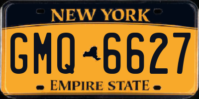 NY license plate GMQ6627