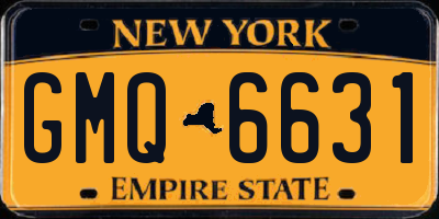 NY license plate GMQ6631