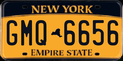 NY license plate GMQ6656