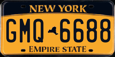NY license plate GMQ6688