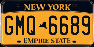 NY license plate GMQ6689