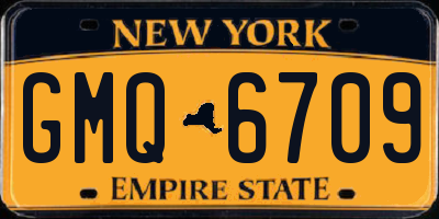 NY license plate GMQ6709