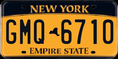 NY license plate GMQ6710