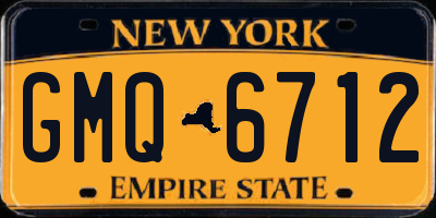 NY license plate GMQ6712