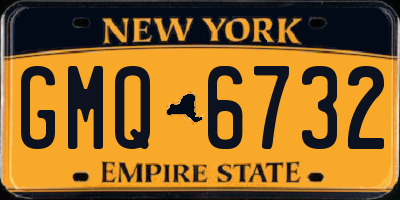 NY license plate GMQ6732