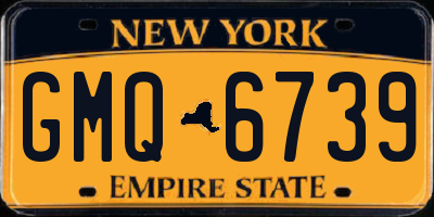 NY license plate GMQ6739