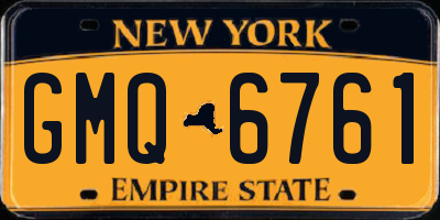 NY license plate GMQ6761